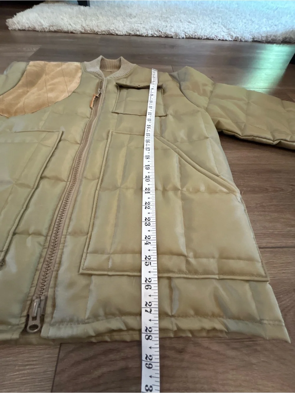 Vintage 10X Men’s Medium Quilted Shooting Hunting Jacket USA Tan Excellent